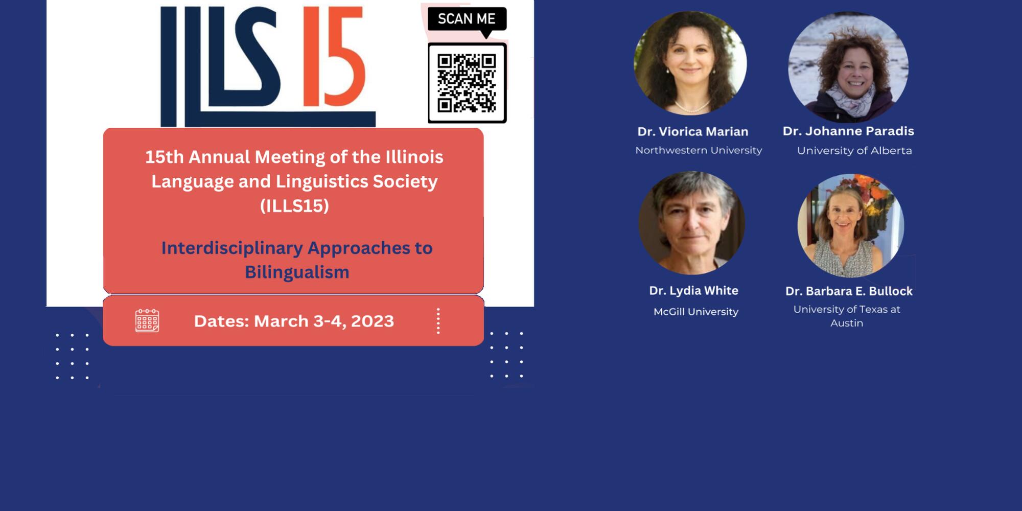 ILLS 15 poster with title and plenary speakers