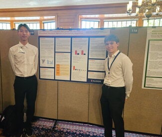 Dennis & Lucas presenting at UG symposium