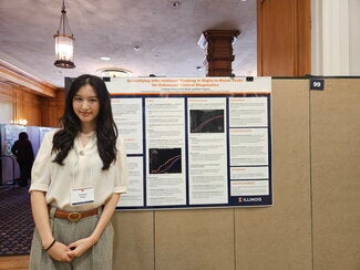 Yunhan presenting at UG symposium