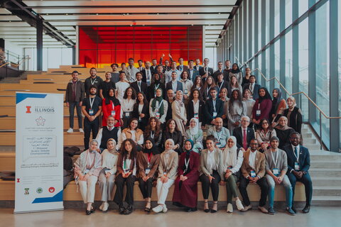 Attendees of Arabic Debate Championship