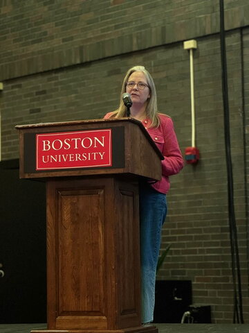 Silvina Montrul giving Plenary at UIUC