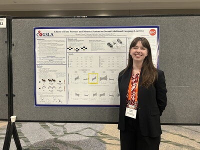 Morgan Chinski at the Psychonomic Society