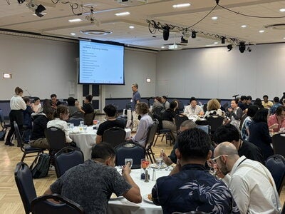 JK conference attendees at the banquet dinner