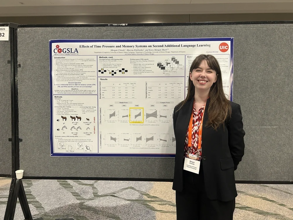 Morgan Chinski at the Psychonomic Society