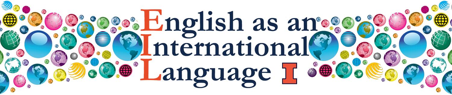 Banner image for English as and International Language with double globes