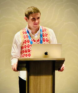 Joshua Dees presenting at 2026 LSA Annual Meeting