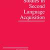 Studies in Second Language Acquisition, cover